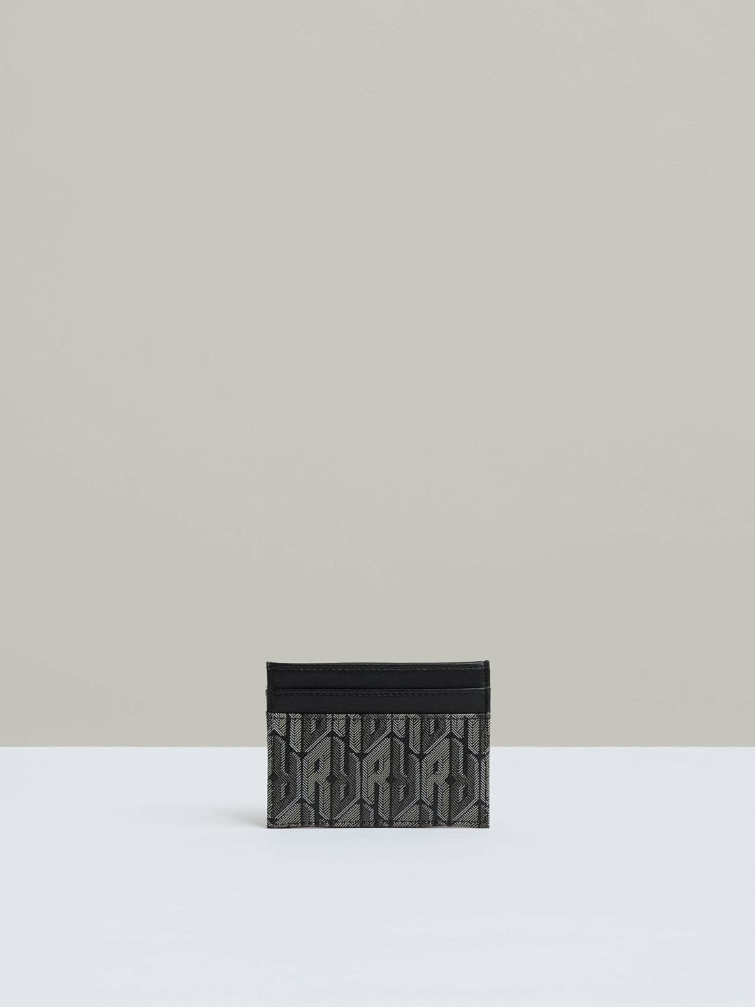 Monogram Canvas Card Holder Black | Mens