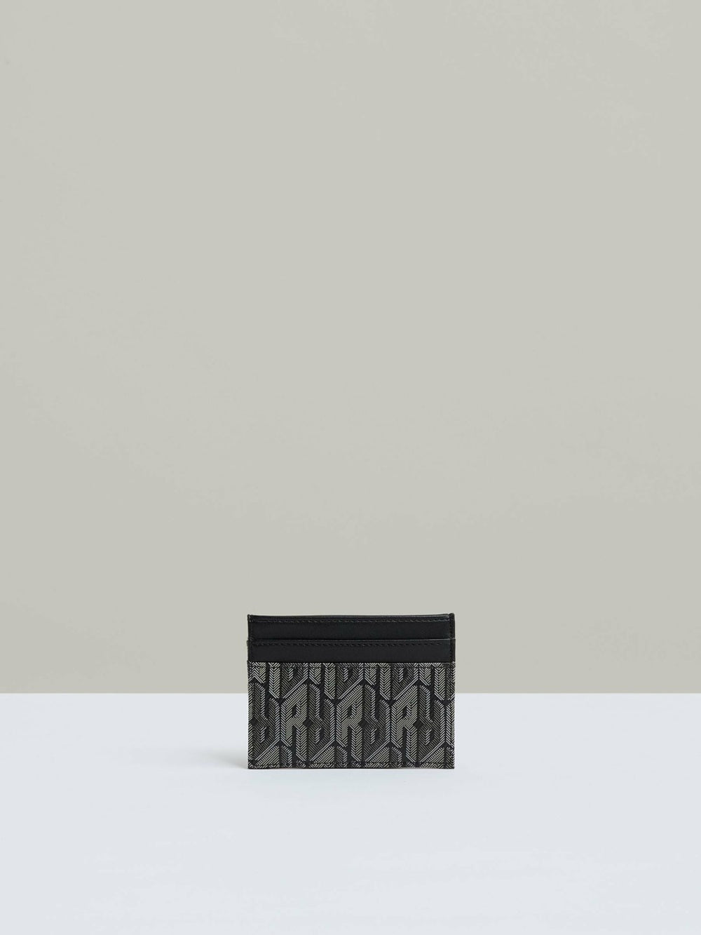 Monogram Canvas Card Holder Black | Mens