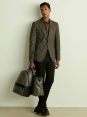 Monogram-Print Coated-Canvas Backpack Grey Multi | Mens