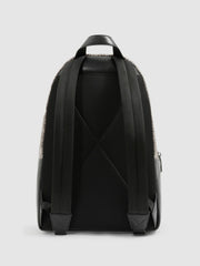 Monogram-Print Coated-Canvas Backpack Grey Multi | Mens