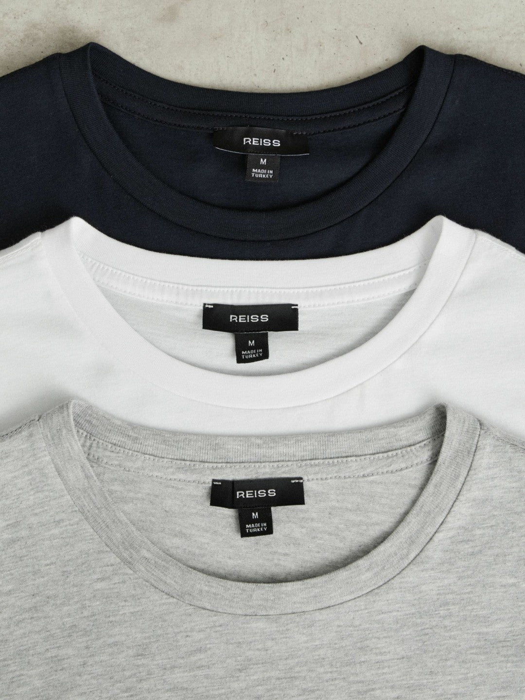 Cotton-Jersey Crew-Neck T-shirts 3 Pack Multi | Mens