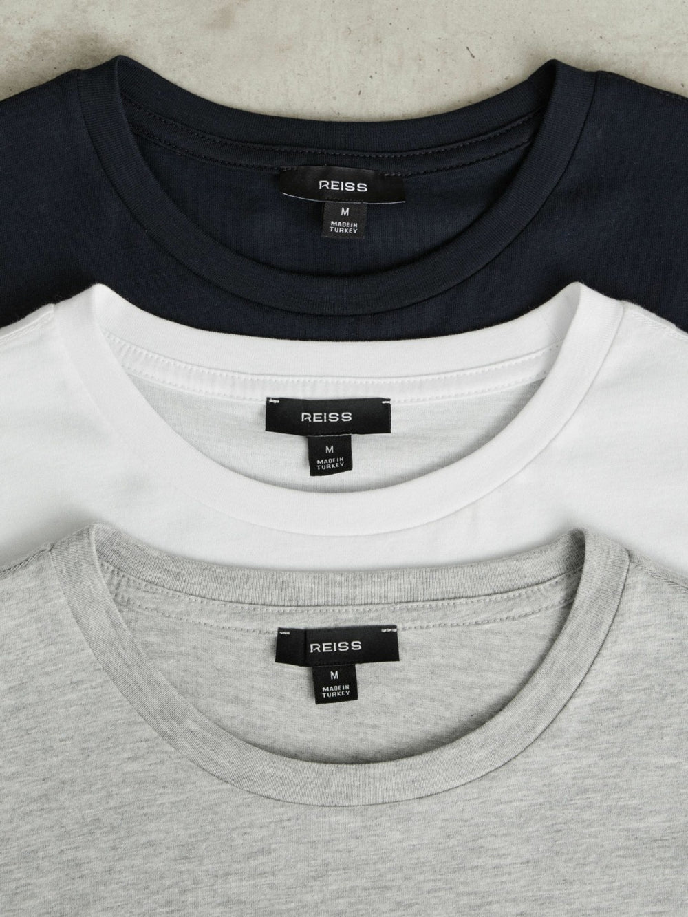 Cotton-Jersey Crew-Neck T-shirts 3 Pack Multi | Mens