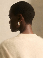 Geometric Hoop Earrings Gold | Womens
