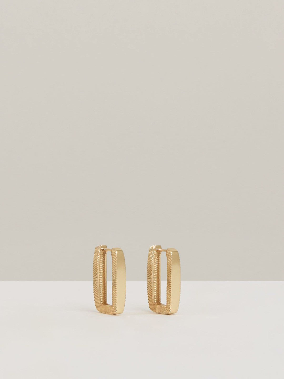 Geometric Hoop Earrings Gold | Womens