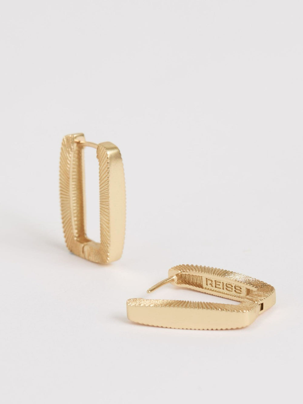Geometric Hoop Earrings Gold | Womens