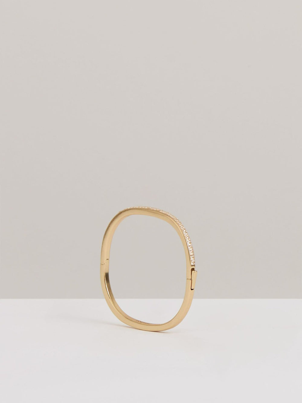 Hinged Crystal Cuff Gold | Womens