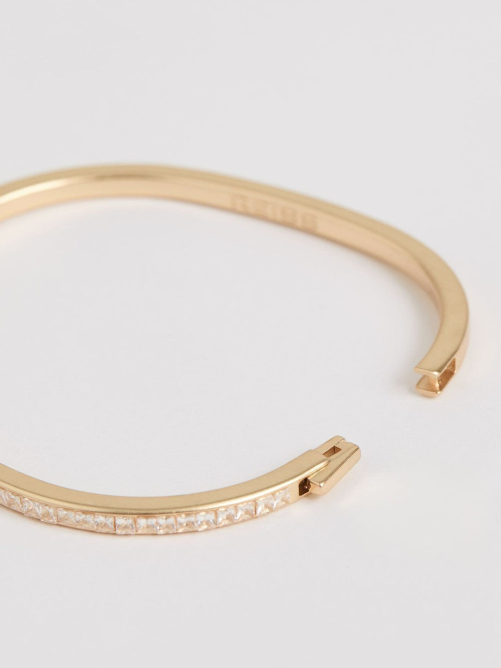 Hinged Crystal Cuff Gold | Womens