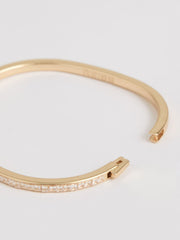 Hinged Crystal Cuff Gold | Womens