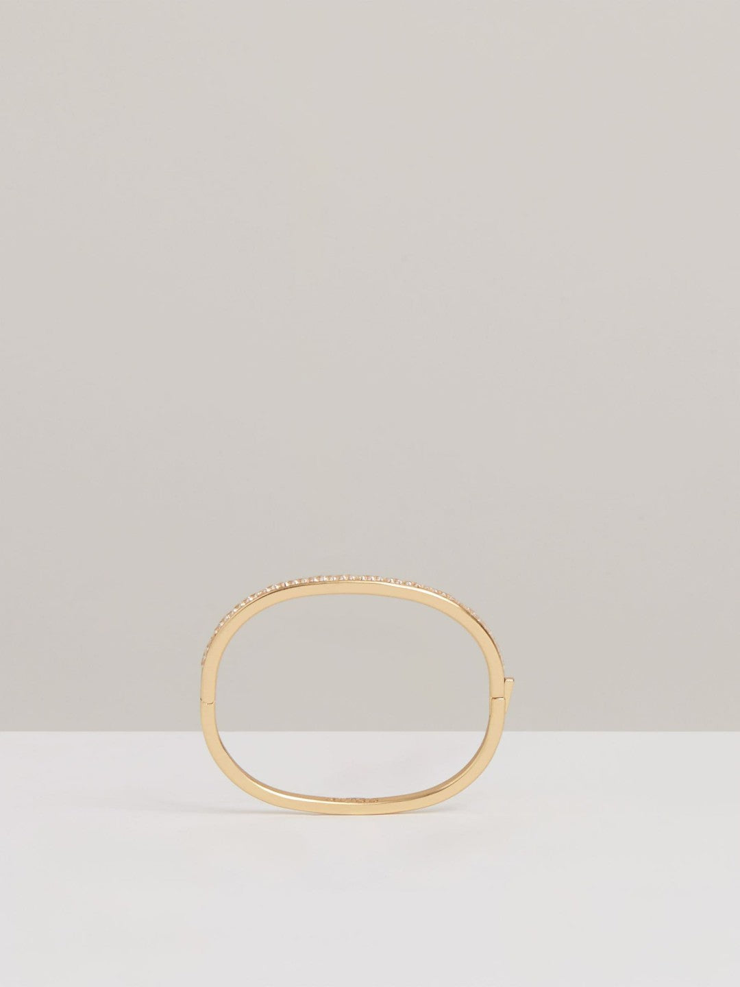 Hinged Crystal Cuff Gold | Womens