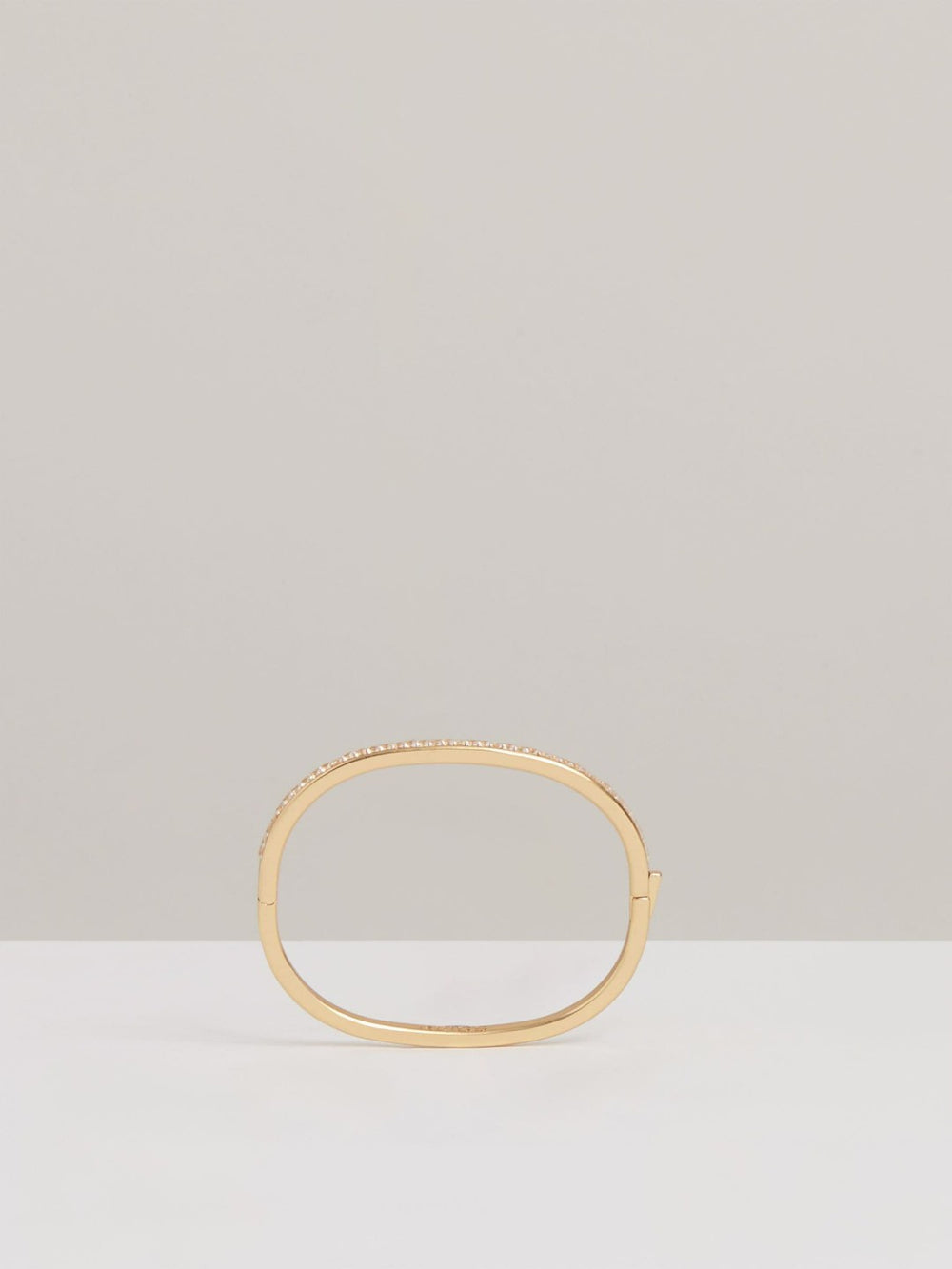 Hinged Crystal Cuff Gold | Womens