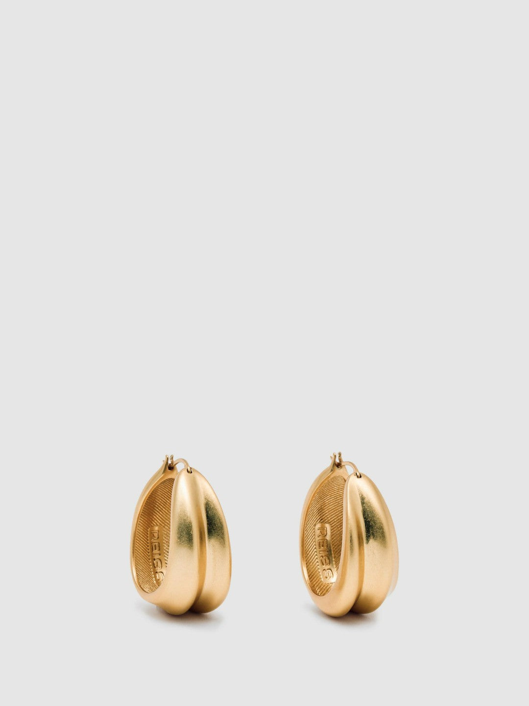 Sculptural Hoop Earrings Gold | Womens