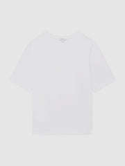 Cotton GarMenst-Dyed Oversized T-Shirt White | Mens