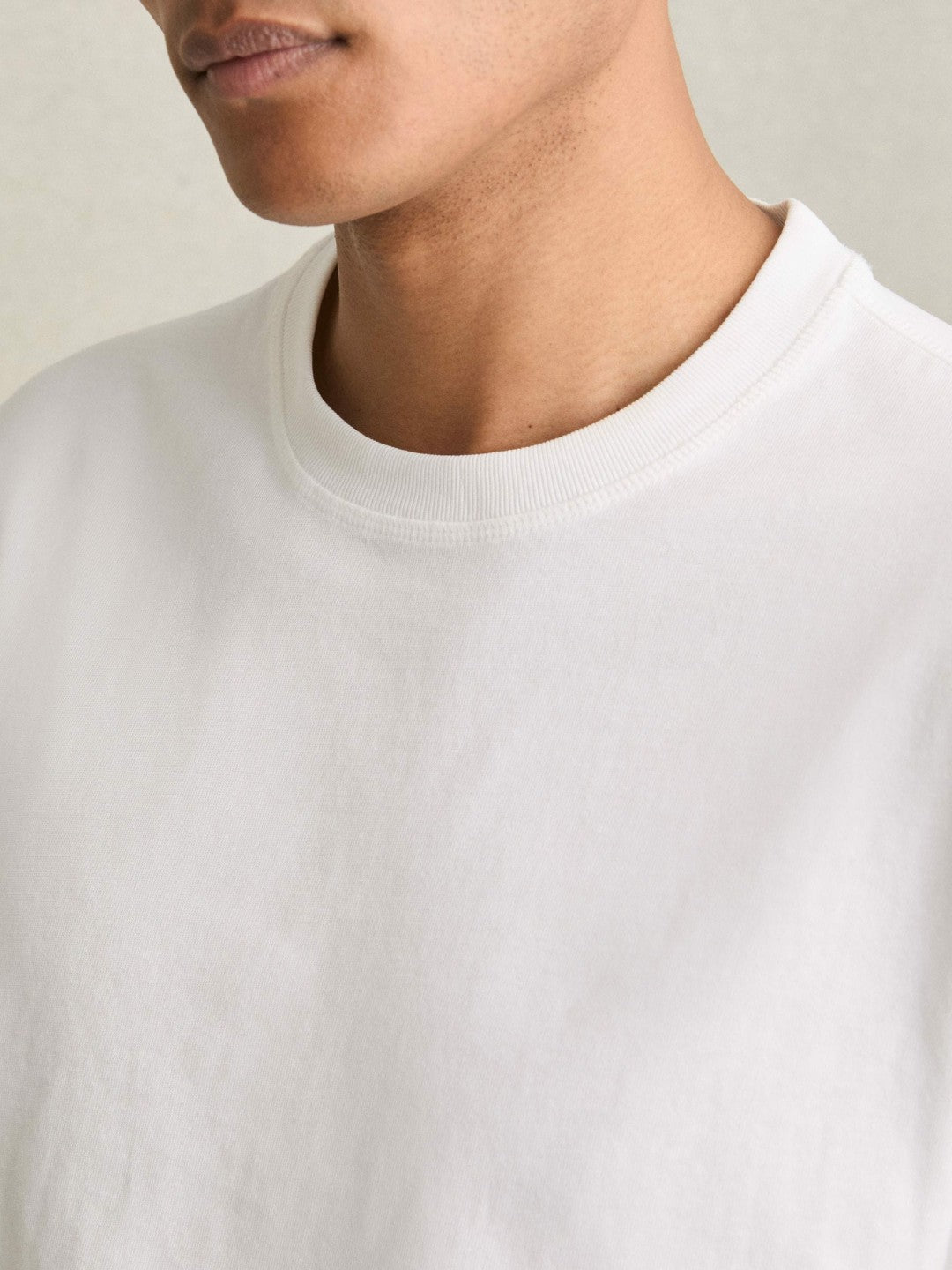 Cotton GarMenst-Dyed Oversized T-Shirt White | Mens