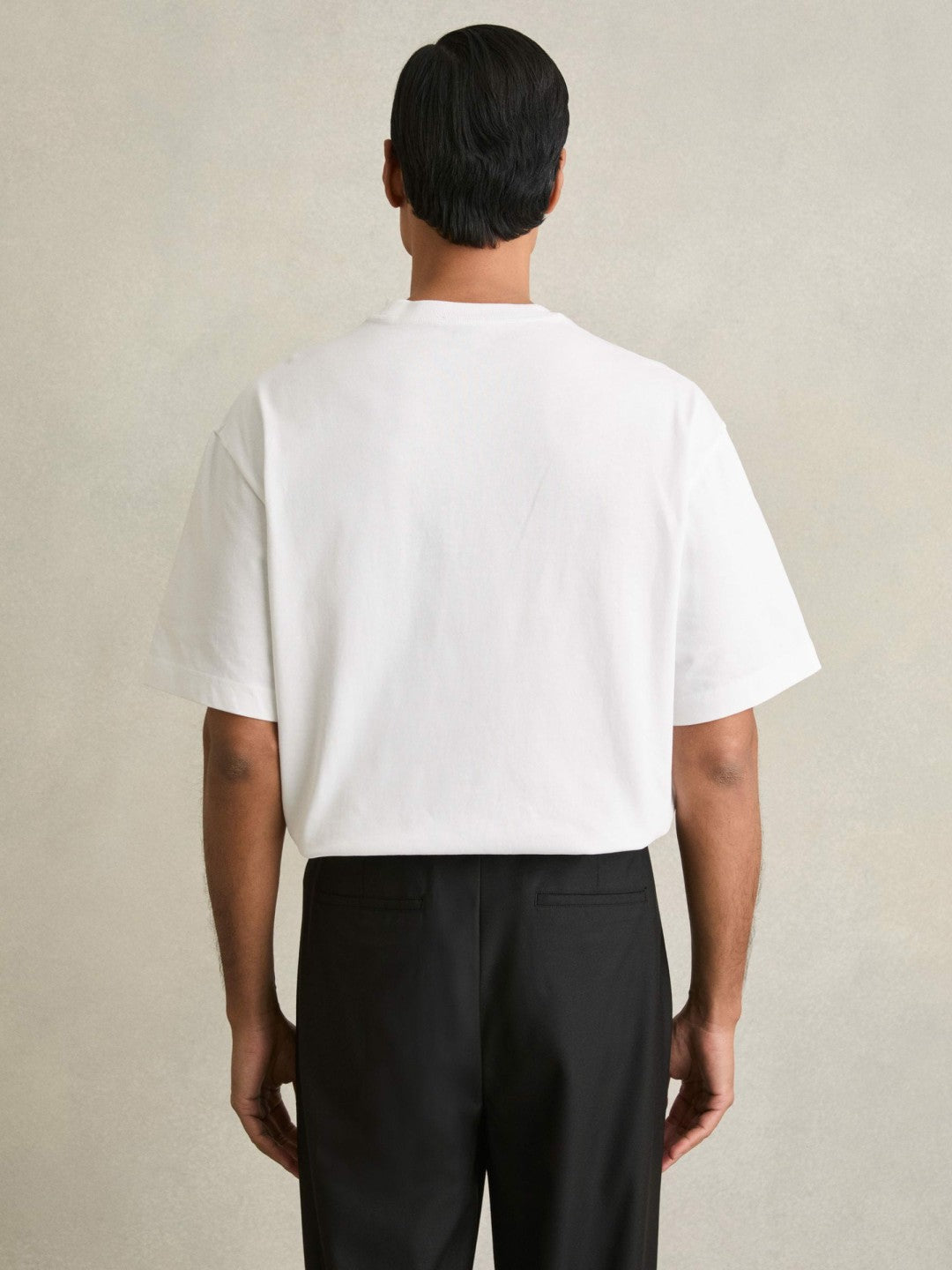 Cotton GarMenst-Dyed Oversized T-Shirt White | Mens