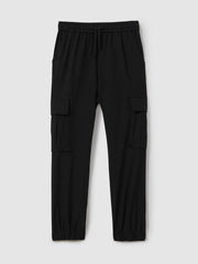 3-9 yrs Technical Drawstring Trousers Black | Children