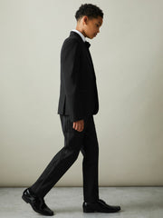 3-9 yrs Wool-Blend Tuxedo-Stripe Trousers Black | Children