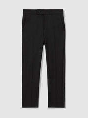 3-9 yrs Wool-Blend Tuxedo-Stripe Trousers Black | Children