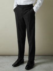 3-9 yrs Wool-Blend Tuxedo-Stripe Trousers Black | Children