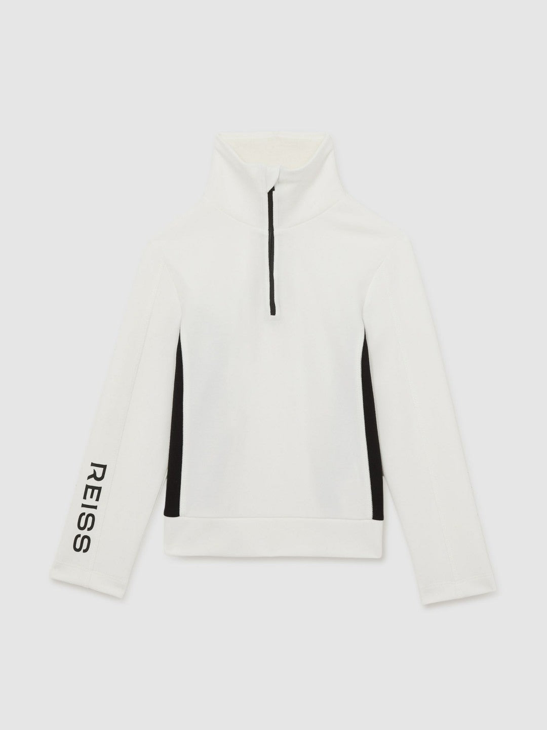 4-9 yrs Funnel-Neck Base-Layer Top White/Black | Children