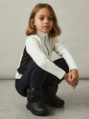 9-13 yrs Funnel-Neck Base-Layer Top White/Black | Children