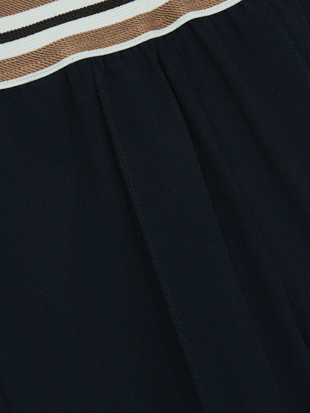 9-13 yrs Stripe-Waistband Wide-Leg Trousers Navy | Children