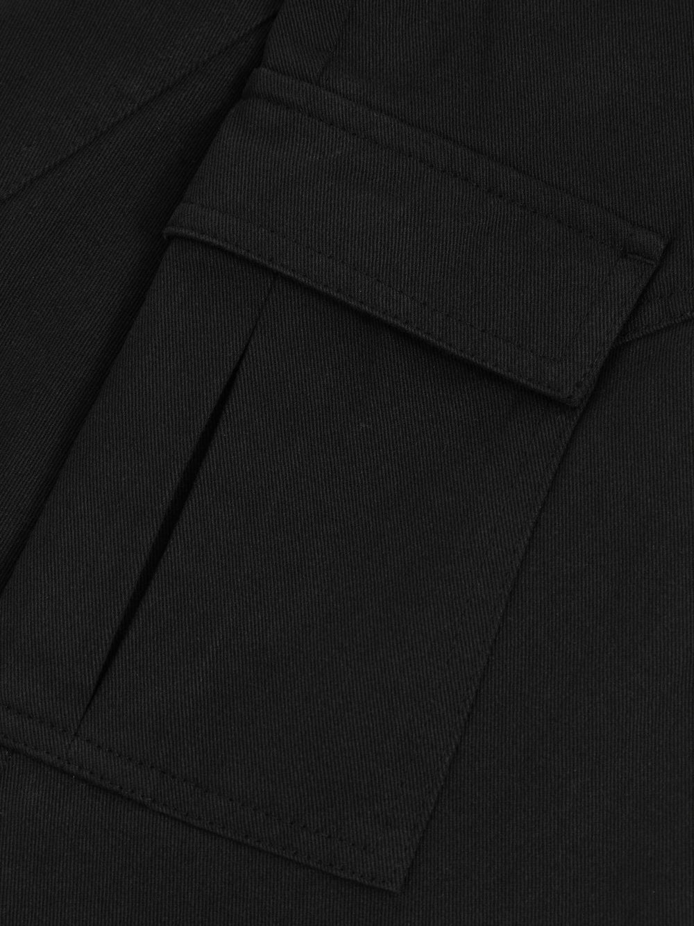 3-9 yrs 100% Cotton Straight Leg Cargo Trousers Black | Children
