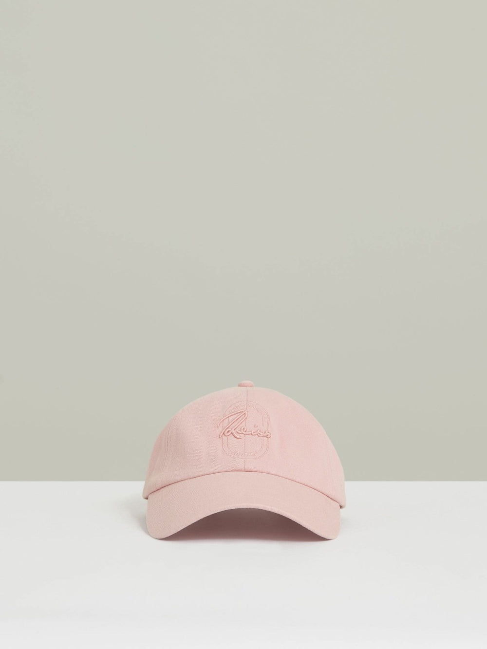 Cotton Logo-Embroidered Baseball Cap Washed Pink | Mens