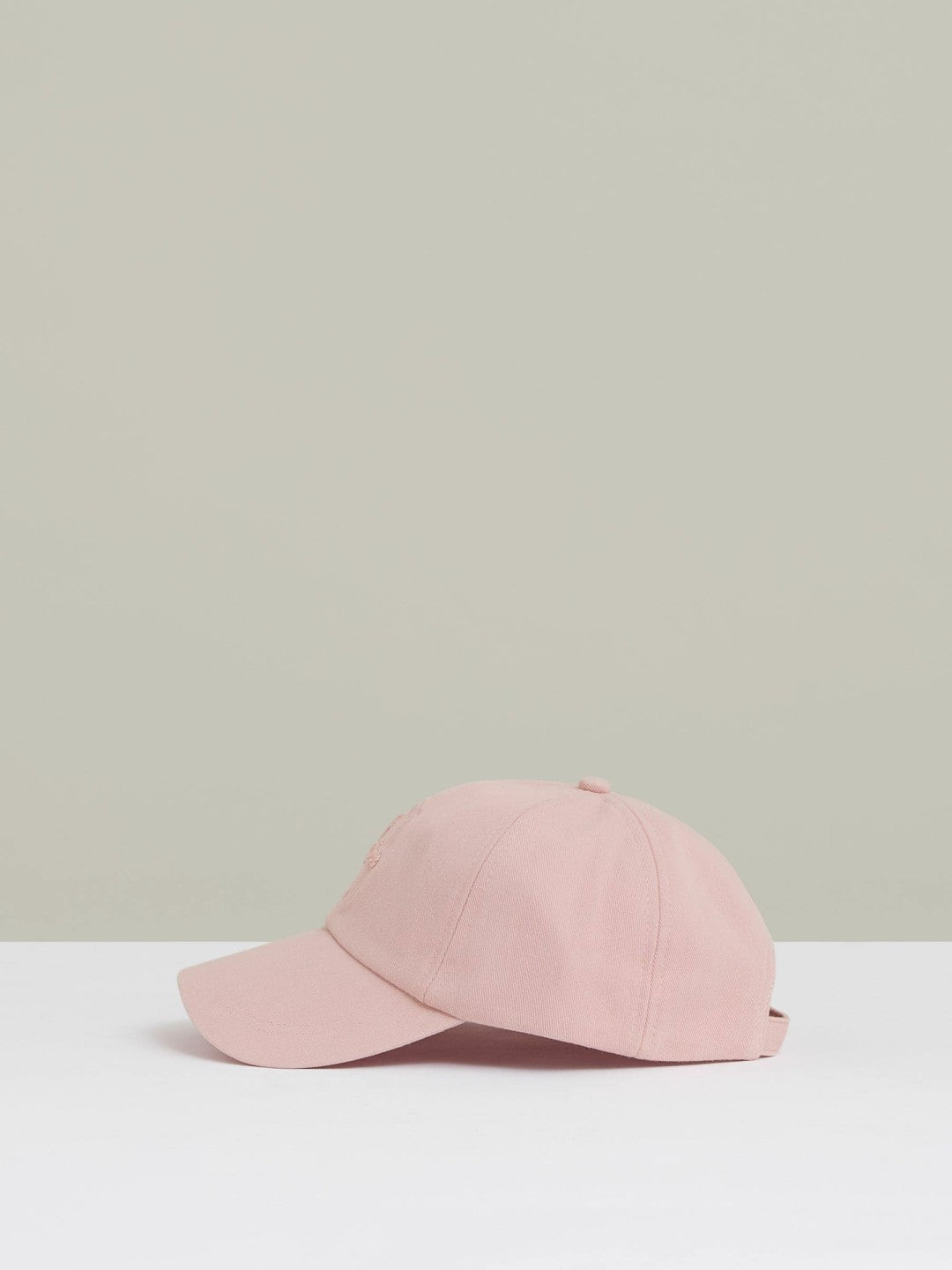 Cotton Logo-Embroidered Baseball Cap Washed Pink | Mens