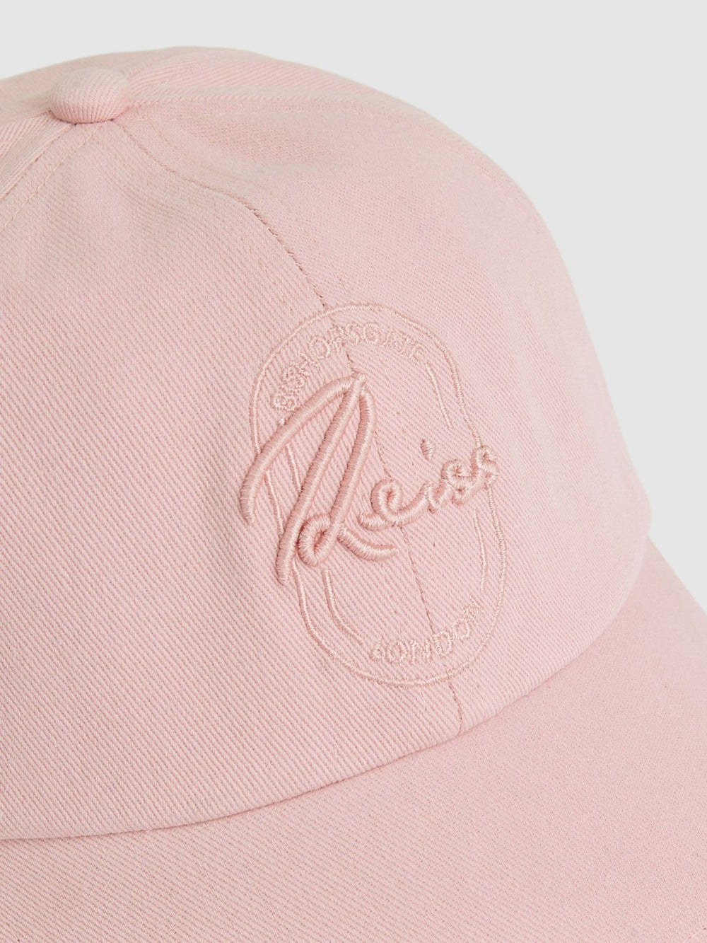 Cotton Logo-Embroidered Baseball Cap Washed Pink | Mens