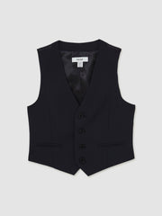 9-13 yrs Wool Blend Waistcoat Navy | Children