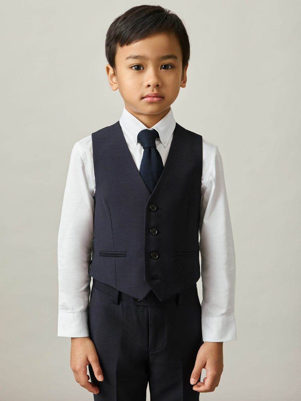 9-13 yrs Wool Blend Waistcoat Navy | Children