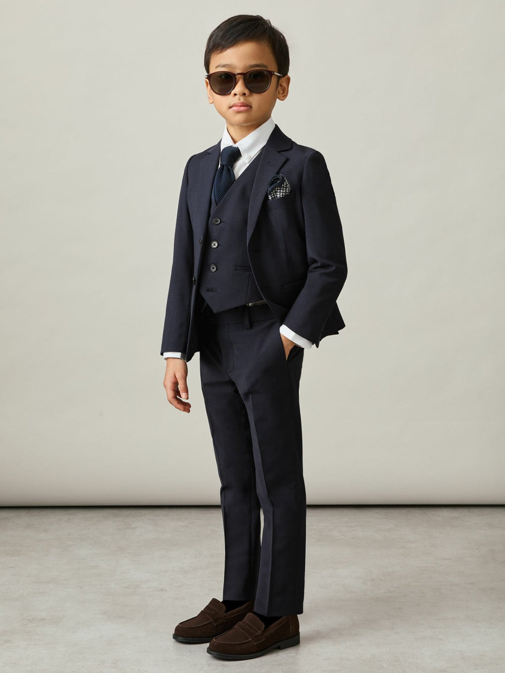 3-9 yrs Modern Fit Waistcoat Navy | Children