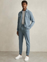 Drawstring Jersey Joggers Airforce Blue | Mens