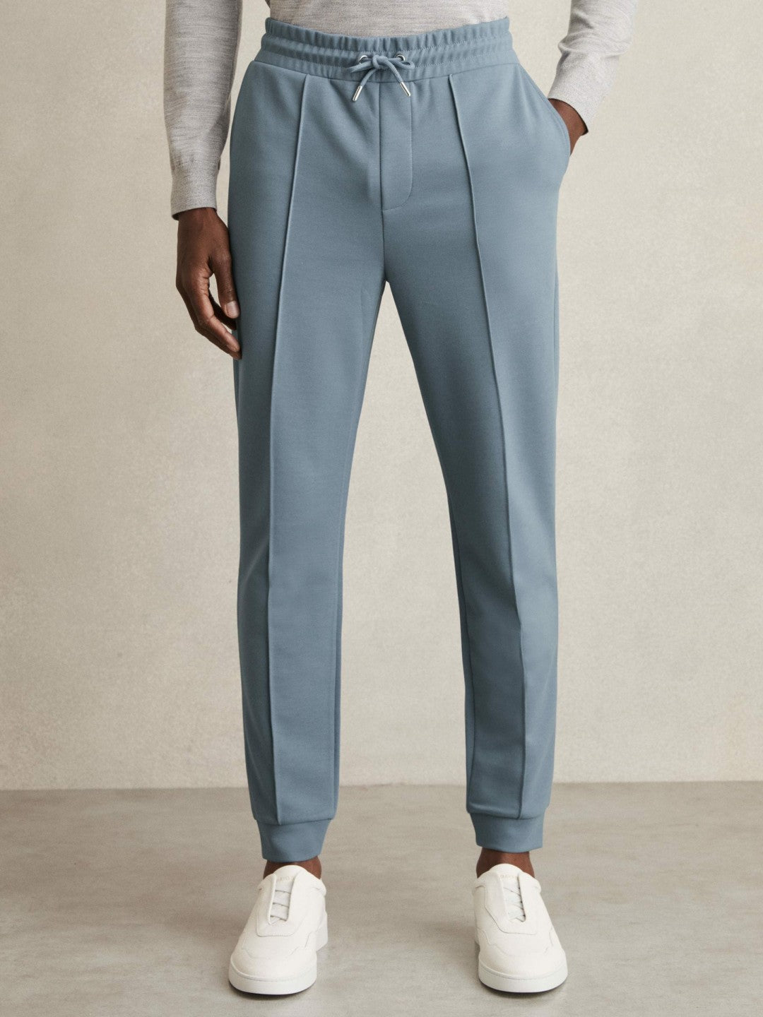 Drawstring Jersey Joggers Airforce Blue | Mens