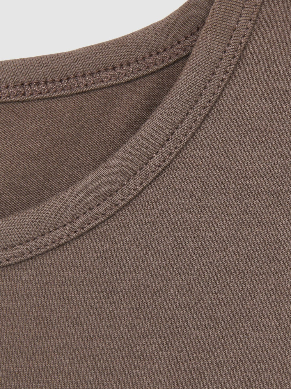 Stretch-Cotton Crew-Neck T-Shirt Mink | Womens