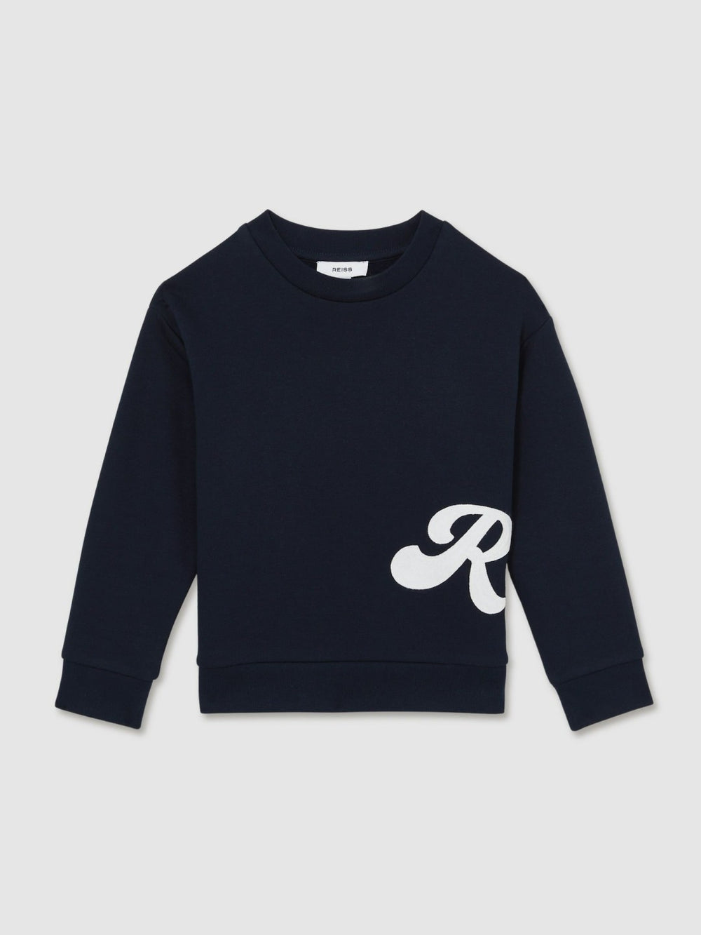 9-13 yrs Cotton-Blend Logo Script Sweatshirt Navy | Children