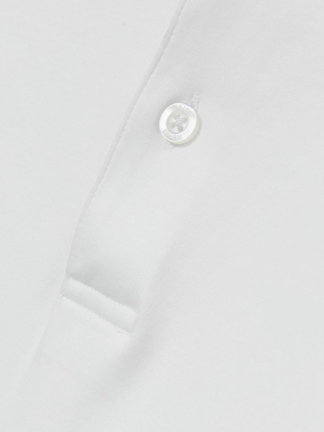 Cotton Short-Sleeve Polo Shirt White | Mens