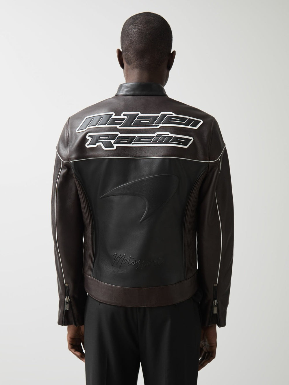 McLaren F1 Team Leather Biker Jacket Black | Mens