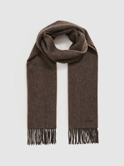 Wool and Cashmere Scarf Taupe | Mens