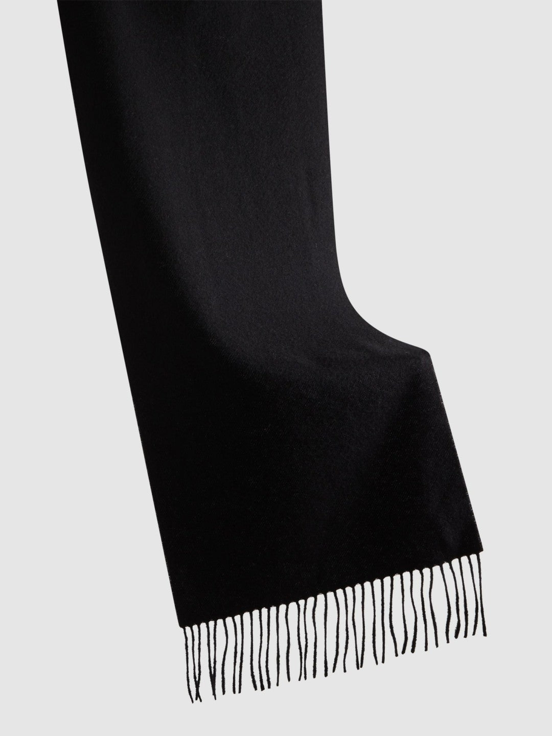 Wool and Cashmere Scarf Black | Mens