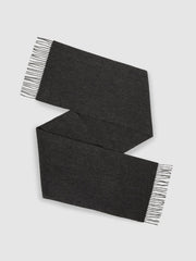 Wool and Cashmere Scarf Charcoal | Mens