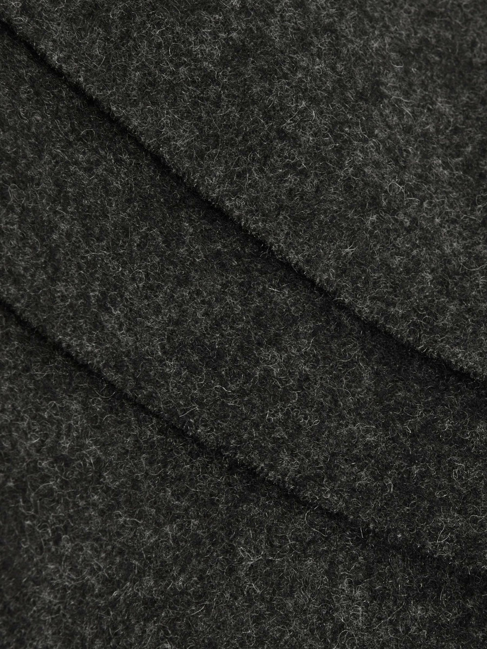 Wool and Cashmere Scarf Charcoal | Mens