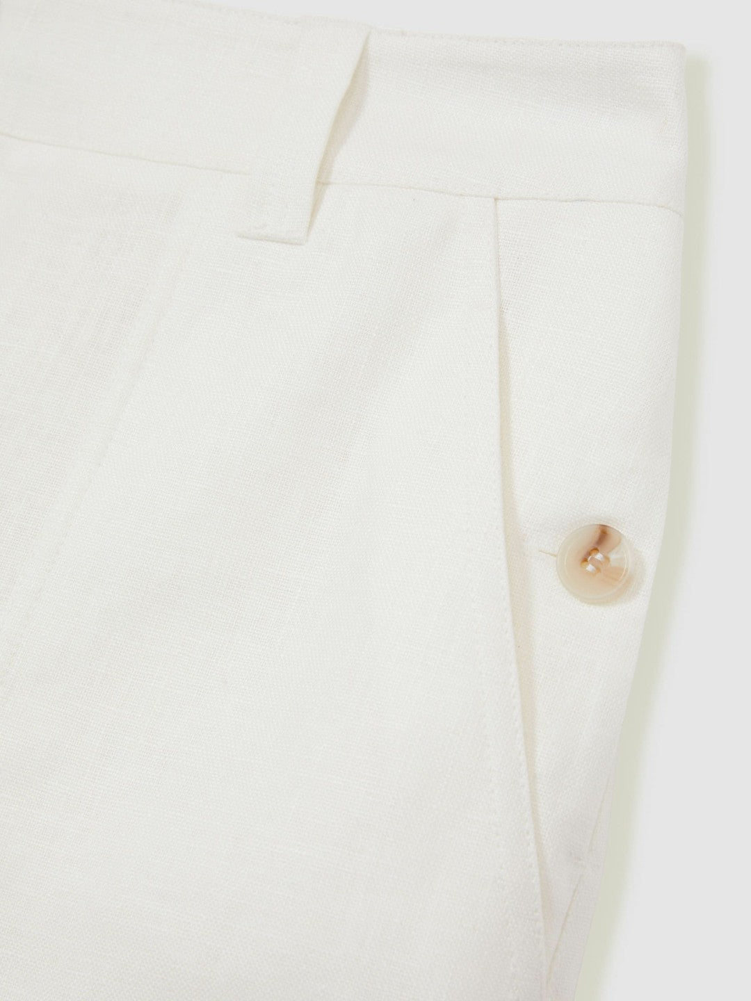 Linen Shorts White | Womens