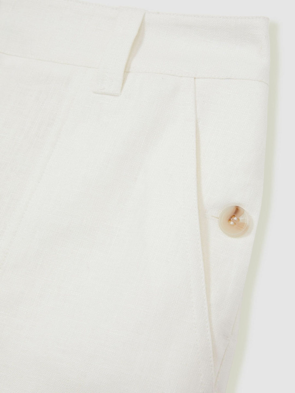 Linen Shorts White | Womens