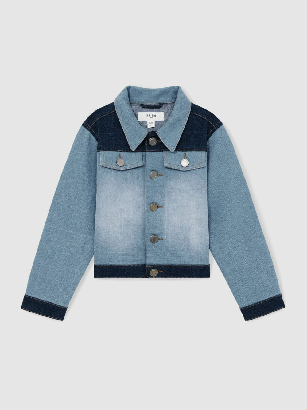 4-9 yrs Patchwork Two-Tone Denim Jacket Blue | Children