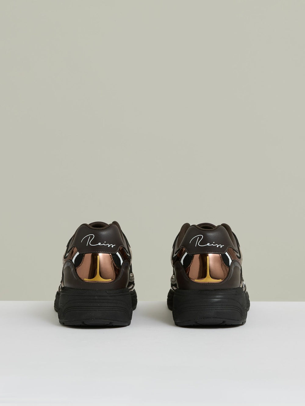 Overlay Logo Running Trainers Electric Brown | Mens