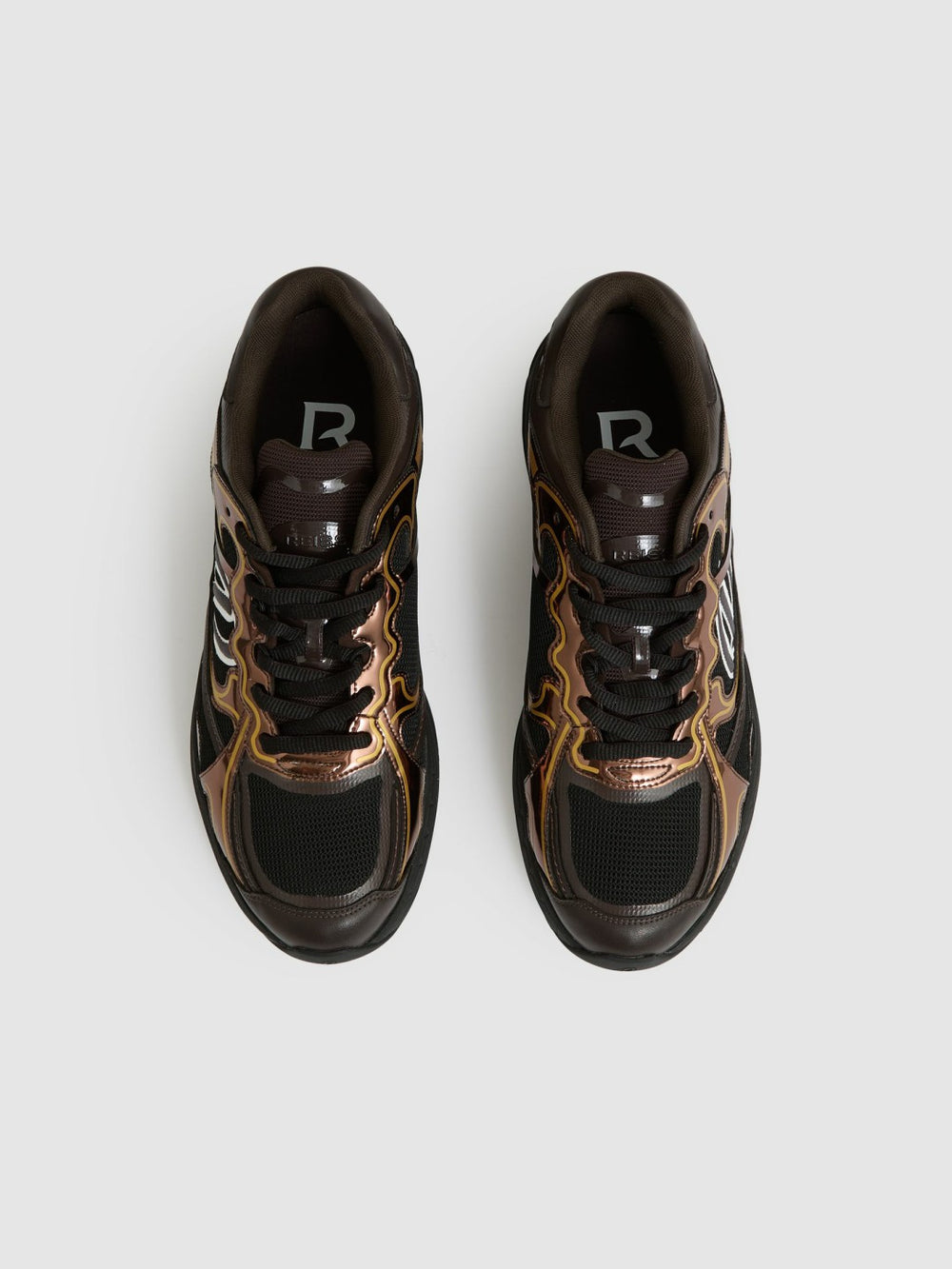Overlay Logo Running Trainers Electric Brown | Mens