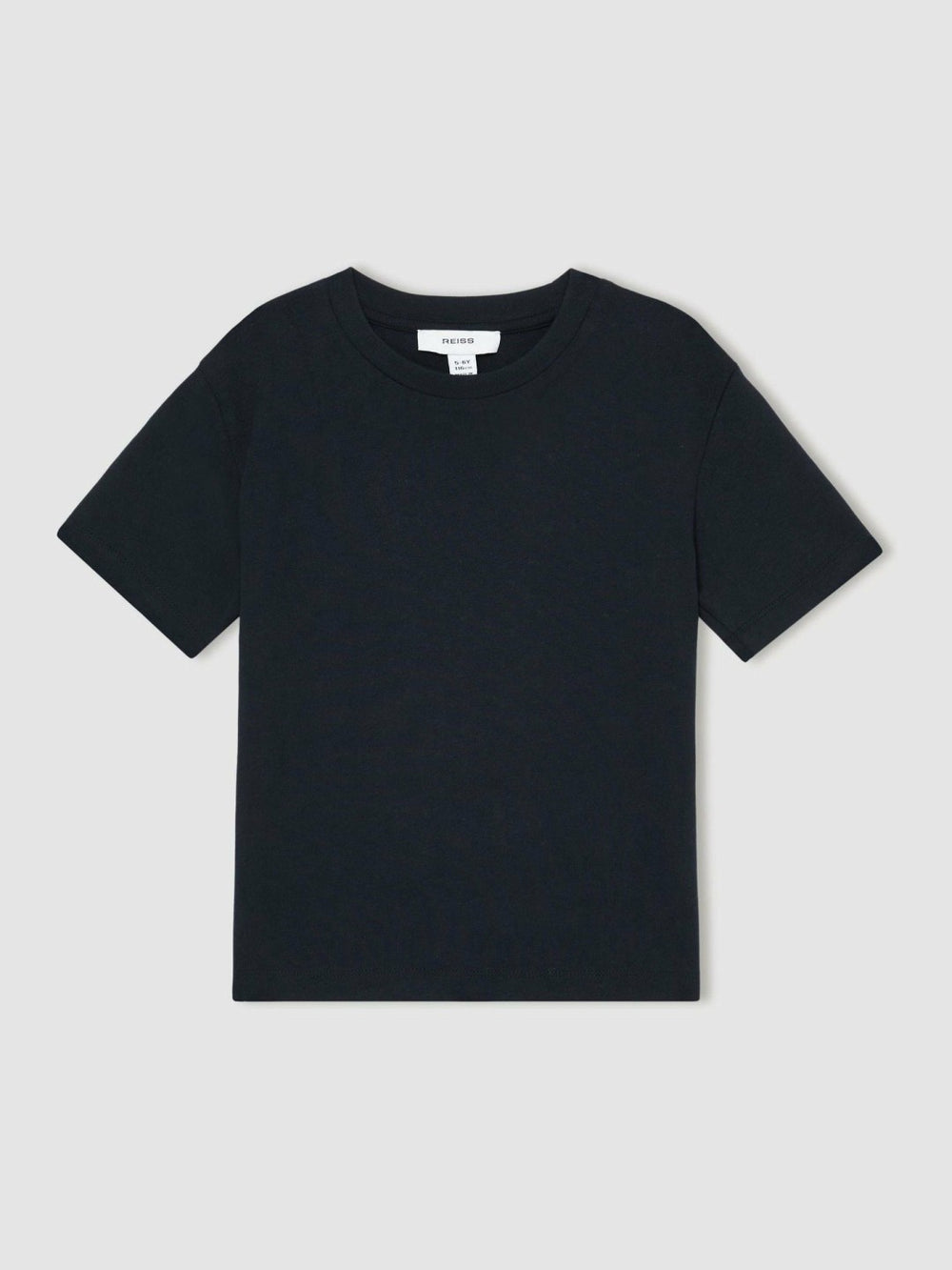 9-13 yrs Cotton Crew-Neck T-Shirt Navy | Children
