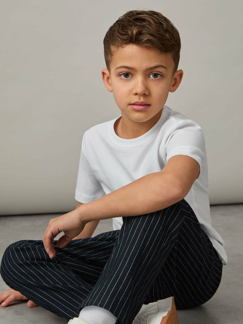 Cotton Crew-Neck T-Shirts 3 Pack White | Children