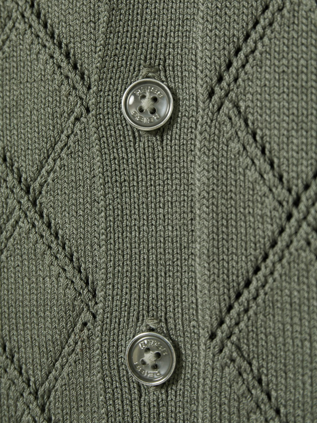 9-13 yrs Cotton Blend Diamond Knit Shirt Dark Sage | Children